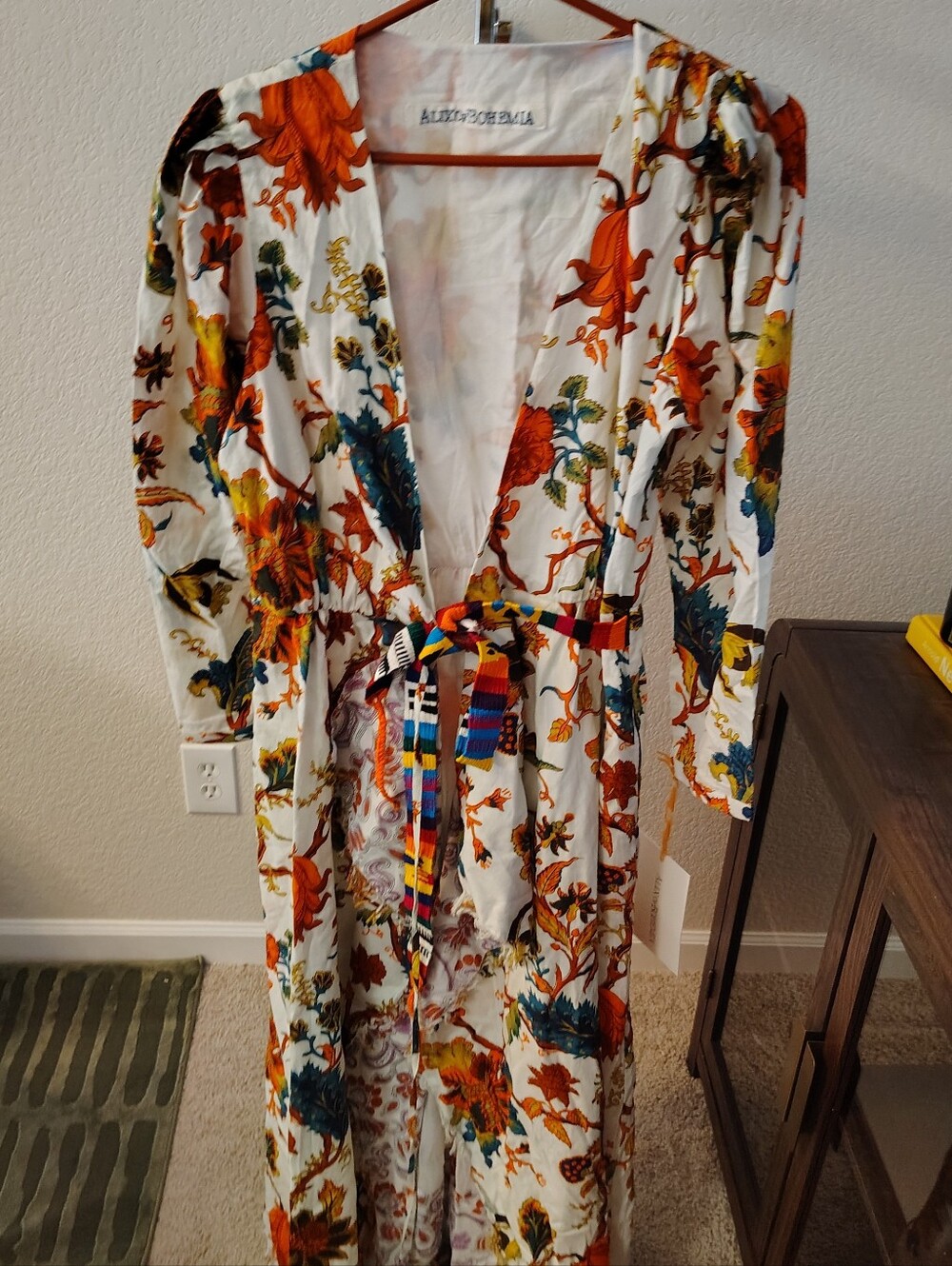 Nwt Alix of Bohemia NWT Small 100% Cotton Maxi Dress Boho Luxury Medium